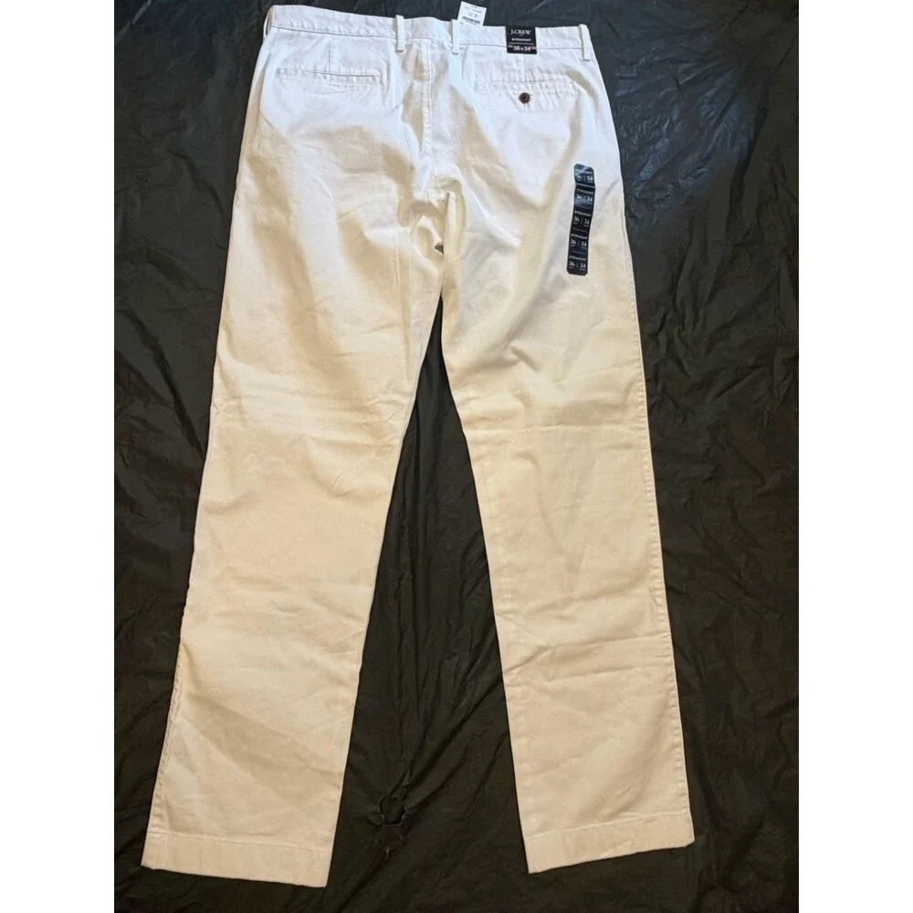 J. Crew Pants Men's Size 36x34 White Straight Flex